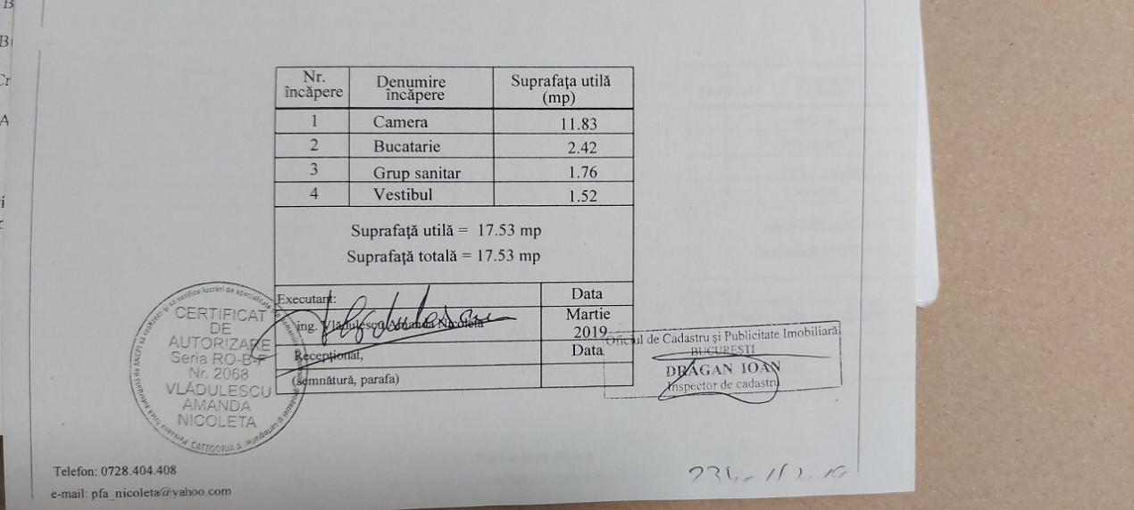 Garsonieră de vânzare